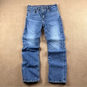 American Eagle Outfitters Men’s Medium Wash Straight Jeans - Blue